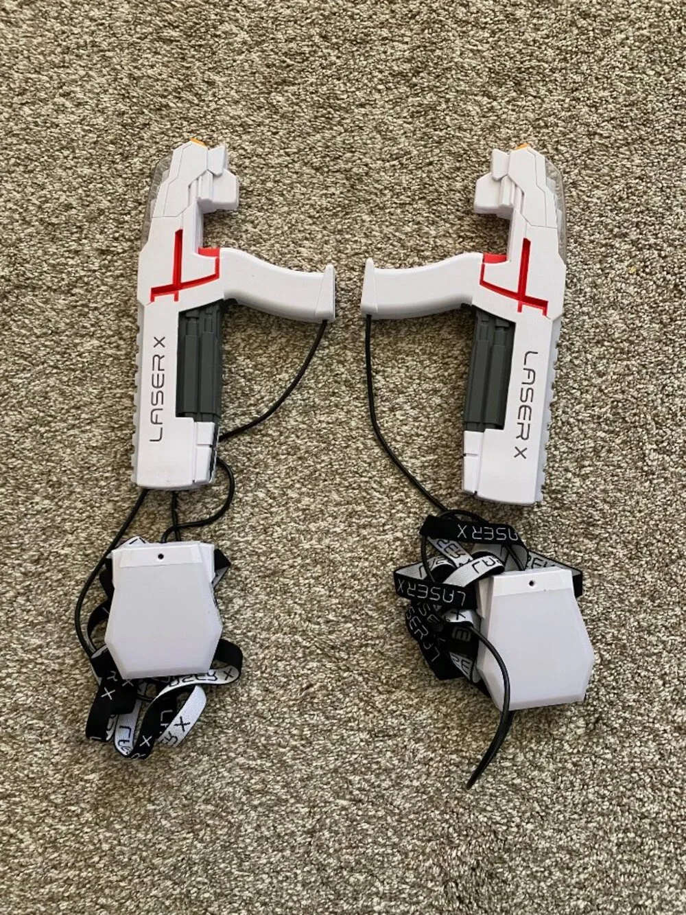 Laser X 2-Player Laser Tag Set Chest Receivers & Blasters System